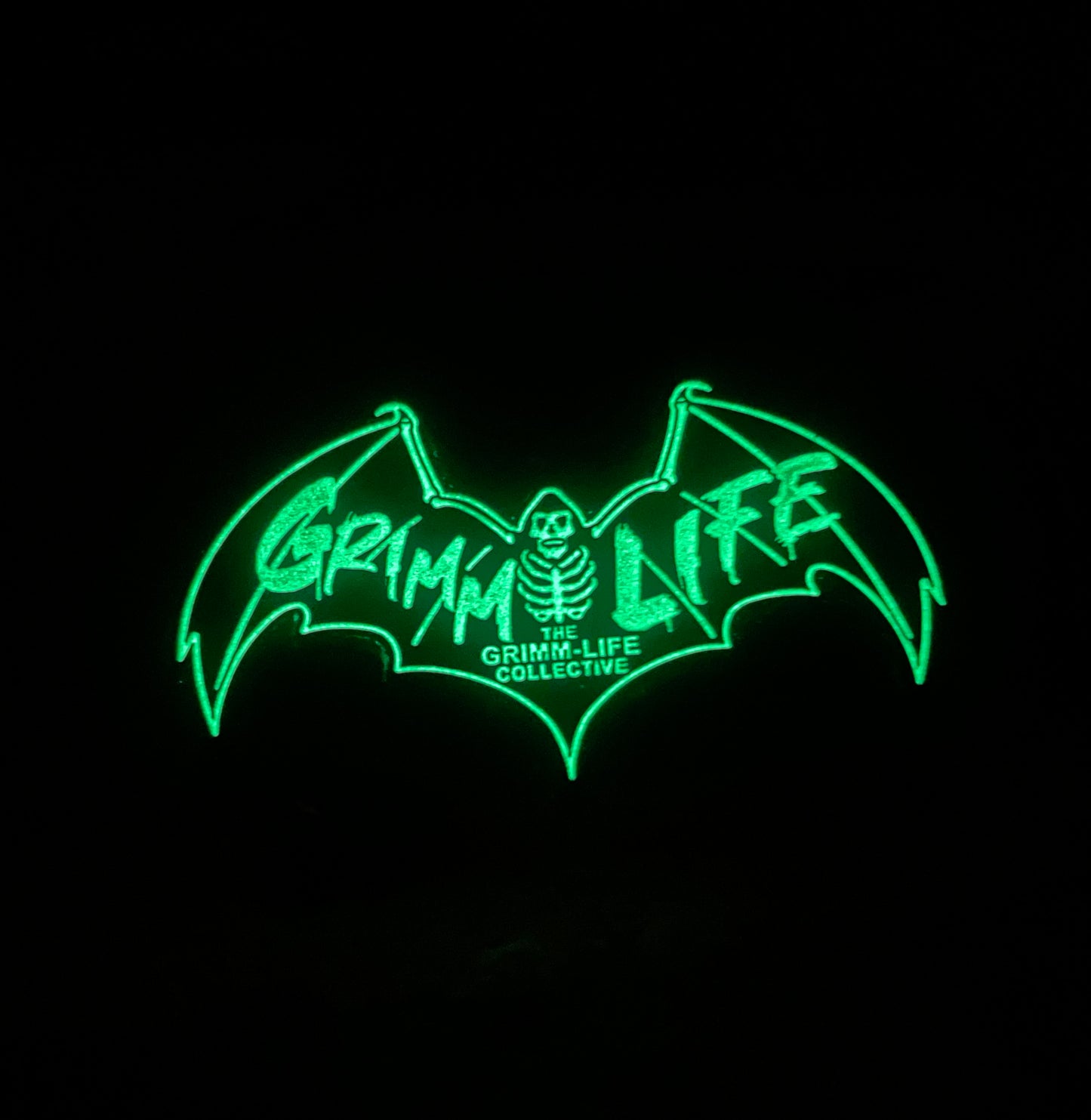 Glow-in-the-Dark Grimm Life Bat Pin *preorder*