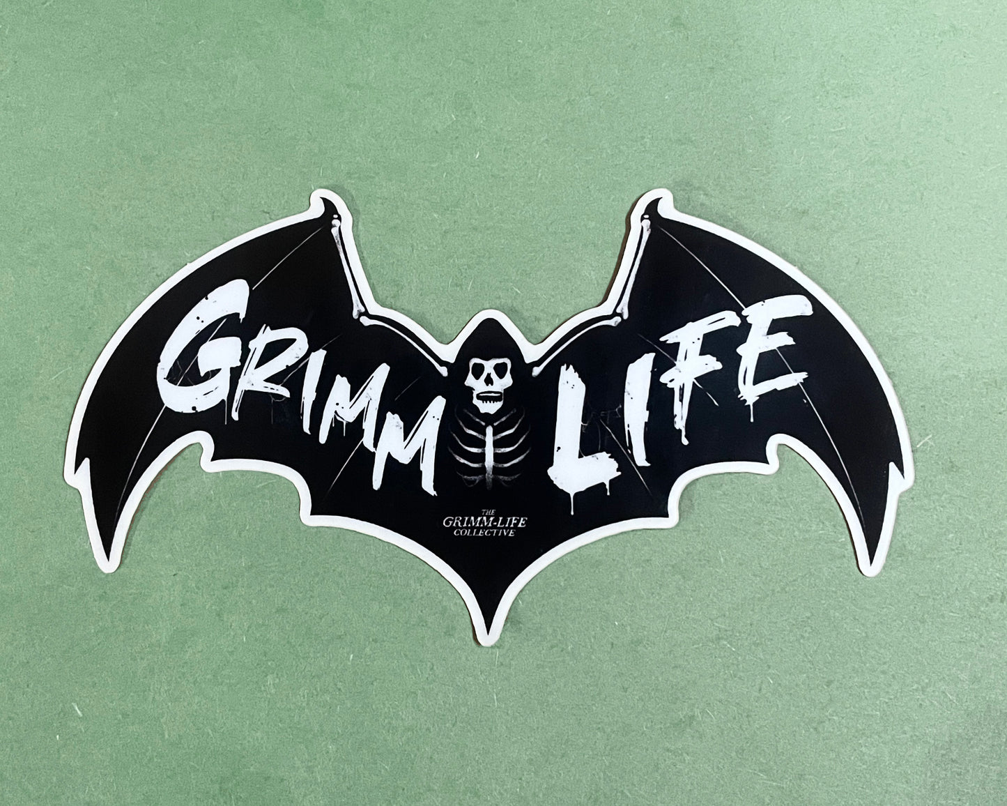 Bat Skeleton Grimm Life Sticker