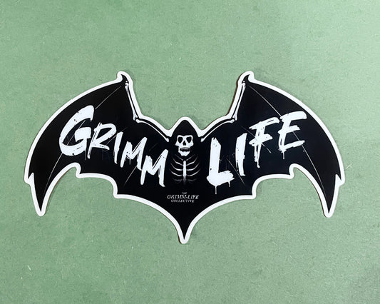 Bat Skeleton Grimm Life Sticker