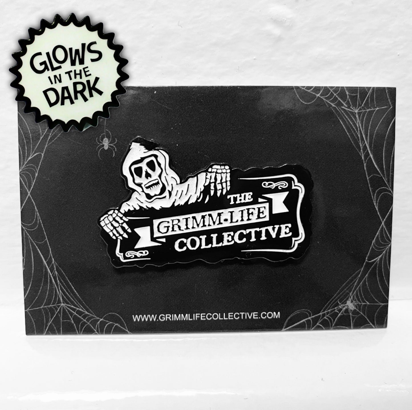 Glow-in-the-Dark Grimm Ghoul Pin