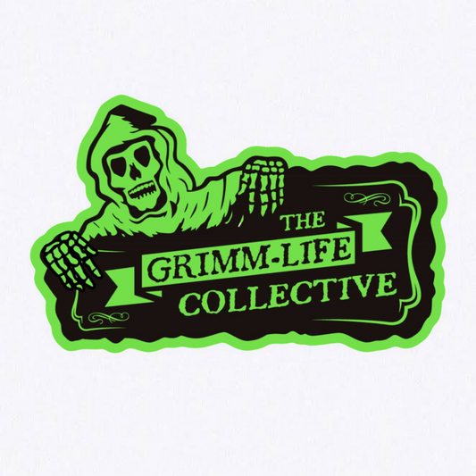 Monster Green Grimm Ghoul Logo Sticker